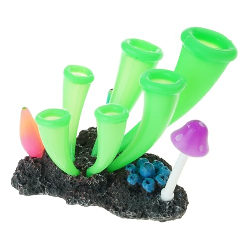 LAIOUSN Aquarium-Dekoration, leuchtet im Dunkeln, bunte Korallen, Silikon, Lebensraum, Ornament für Zuhause und Büro, künstliche Korallendekoration LAIOUSN Aquarium-Dekoration, leuchtet im Dunkeln, bunte Korallen, Silikon, Lebensraum, Ornament für Zuhause und Büro, künstliche Korallendekoration von LAIOUSN