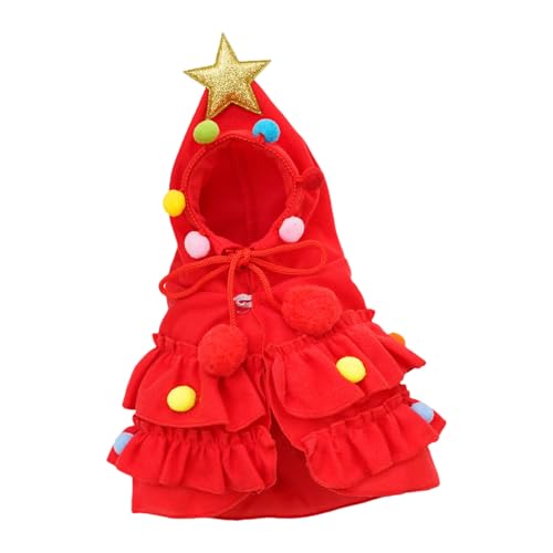 Weihnachtliche Haustierumhänge für Katzen, Festliche-Umhang, Party-Dekoration, Winterkleidung, Hund für kleine Hunde und Katzen, Partys, Weihnachtstierbedarf von LAIOUSN