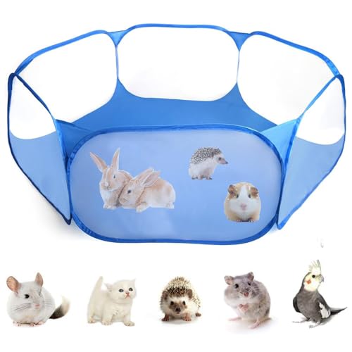 Kleintierzelt, atmungsaktiv, transparent, Haustier-Laufstall, Pop-Op-Open-Outdoor/Indoor-Trainingszaun, tragbarer Hofzaun für Meerschweinchen, Kaninchen, Hamster, Chinchillas und Igel Kleintierzelt, atmungsaktiv, transparent, Haustier-Laufstall, Pop-Op-Open-Outdoor/Indoor-Trainingszaun, tragbarer Hofzaun für Meerschweinchen, Kaninchen, Hamster, Chinchillas und Igel von LAIRIES