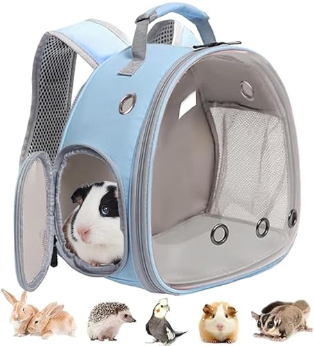 Meerschweinchen Rucksack, Raumkapsel Bubble Window Kleintierrucksack für Meerschweinchen, Vogel Hase Kaninchen von LAIRIES
