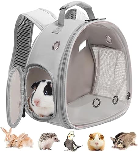 Meerschweinchen Rucksack, Raumkapsel Bubble Window Kleintierrucksack für Meerschweinchen, Vogel Hase Kaninchen Meerschweinchen Rucksack, Raumkapsel Bubble Window Kleintierrucksack für Meerschweinchen, Vogel Hase Kaninchen von LAIRIES