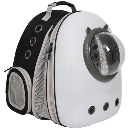 Vorderer erweiterbarer Katzentragerucksack, große Katzen passen bis zu 9 kg, Rucksack für Katzen, Kätzchen, kleine Welpen, von Fluggesellschaften zugelassener Katzenblasenrucksack, Weltraumkapsel, von LAIRIES