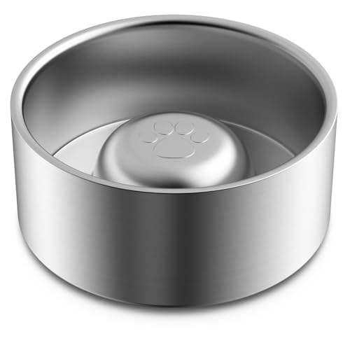 LAKIPETN Hundenapf, langsamer Futternapf, rutschfester Futternapf, Wassernapf, BPA-frei, Edelstahl, langsamer Fressnapf für schnelles Fressen, Hundenapf zum Verlangsamen des Fressens für kleine, LAKIPETN Hundenapf, langsamer Futternapf, rutschfester Futternapf, Wassernapf, BPA-frei, Edelstahl, langsamer Fressnapf für schnelles Fressen, Hundenapf zum Verlangsamen des Fressens für kleine, von LAKIPETN