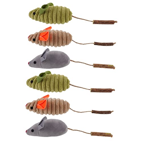 LALAFINA 6 STK Katzenminze Spielzeug Tierisches Spielzeug Kauspielzeug Silvervine Katzenspielzeug Mäuse Katzenspielzeug Kätzchen Interaktiver Teaser Plüschtier Zum Kauen Für Katzen Haustier LALAFINA 6 STK Katzenminze Spielzeug Tierisches Spielzeug Kauspielzeug Silvervine Katzenspielzeug Mäuse Katzenspielzeug Kätzchen Interaktiver Teaser Plüschtier Zum Kauen Für Katzen Haustier von LALAFINA