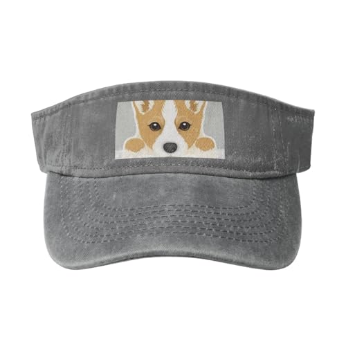LAMAME Baseballkappe mit niedlichem Cartoon-Motiv, walisischer Corgi-Hund, bedruckt, leer, verstellbare Sportkappe LAMAME Baseballkappe mit niedlichem Cartoon-Motiv, walisischer Corgi-Hund, bedruckt, leer, verstellbare Sportkappe von LAMAME