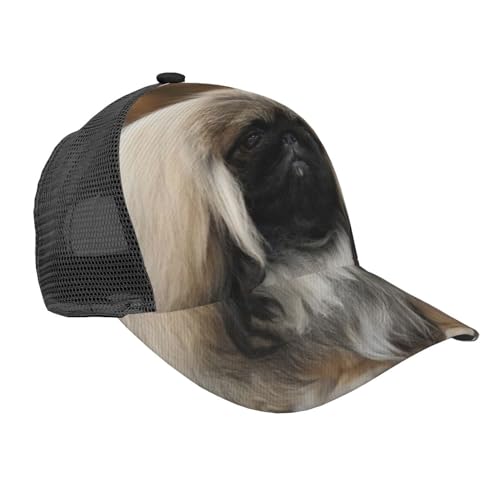 LAMAME Modische Baseballkappe mit gebogener Krempe, verstellbare Netzkappe, lässige Kopfbedeckung von LAMAME