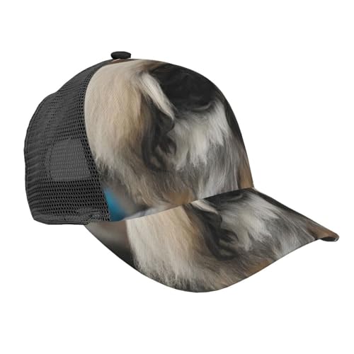 LAMAME Modische Baseballkappe mit gebogener Krempe, verstellbare Netzkappe, lässige Kopfbedeckung LAMAME Modische Baseballkappe mit gebogener Krempe, verstellbare Netzkappe, lässige Kopfbedeckung von LAMAME