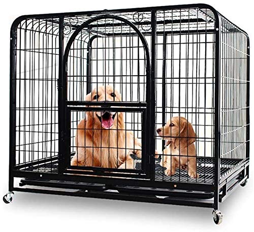 Hundekäfig Große und mittelgroße Haustierbox Universal für Katzen und Hunde Faltbar mit zwei Türschlössern / Tablett für Innen und Außen geeignet Hundekäfig Große und mittelgroße Haustierbox Universal für Katzen und Hunde Faltbar mit zwei Türschlössern / Tablett für Innen und Außen geeignet von LANAZU