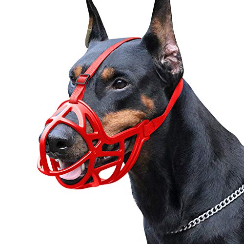 Hundemaulkorb, Gummikorb-Hundemaulkorb, Mehrzweck-Hundetrainingsmaulkorb, geeignet für tierärztliche Untersuchungen, Fellpflege Hundemaulkorb, Gummikorb-Hundemaulkorb, Mehrzweck-Hundetrainingsmaulkorb, geeignet für tierärztliche Untersuchungen, Fellpflege von LANAZU