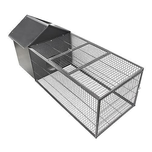 LANAZU Hühnerstall im Freien, multifunktionaler Haustierzaun, Kleintier-Geflügelkäfig aus Metall, geeignet für Bauernhöfe, Höfe LANAZU Hühnerstall im Freien, multifunktionaler Haustierzaun, Kleintier-Geflügelkäfig aus Metall, geeignet für Bauernhöfe, Höfe von LANAZU