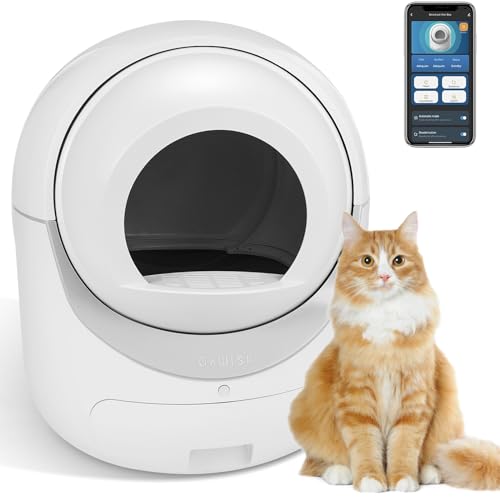 Automatische selbstreinigende Katzentoilette, Katzenklo Selbstreinigend, intelligente App-Steuerung, Geruchsentfernung, Sicherheitsschutz, Automatische Elektrisches Katzenklo für mehrere Katzen, weiß Automatische selbstreinigende Katzentoilette, Katzenklo Selbstreinigend, intelligente App-Steuerung, Geruchsentfernung, Sicherheitsschutz, Automatische Elektrisches Katzenklo für mehrere Katzen, weiß von LANDCROOSSERS