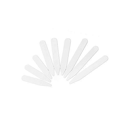 LANGING Kragenstäbchen aus Kunststoff, in 3 Größen, Weiß, 200 Stück von LANGING