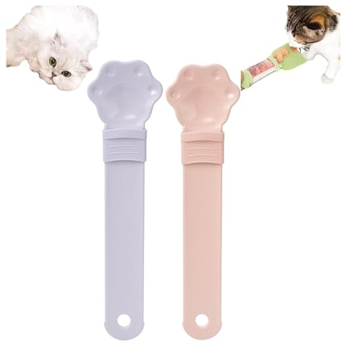 Cat Happy Spoon, Cat Spoons for Wet Food, Pet Liquid Snack Feeding Spoon Pet Food Spoon, Cat Food Spoon Can Be Used to Scoop Cat Food to Prevent Accidental Ingestion von LANHAO