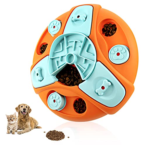 Hunde-Puzzle-Spielzeug, interaktives Hundespiel, Bereicherungsspielzeug für Welpen, geistig stimulierend, Leckerli-Spender, Hundeleckerli-Futterspender für kleine, mittelgroße und große Hunde von LANRUE