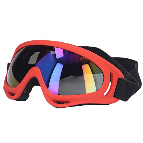 Große Hundebrille mit bunten UV-geschützten Gläsern, wind- und augenschonendes Design, roter Rahmen - Modell 3004 Große Hundebrille mit bunten UV-geschützten Gläsern, wind- und augenschonendes Design, roter Rahmen - Modell 3004 von LANTRO JS