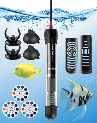 LAOYE Aquarium Heizung 30L Aquarium Heizstab 25W Temperatur Einsatellbar Aquarium Heizer mit Kontrollleuchte Saugnäpfen Schutzhülle Aquariumheizer für Aquarien Fischtanks, 20-34°C, 25W LAOYE Aquarium Heizung 30L Aquarium Heizstab 25W Temperatur Einsatellbar Aquarium Heizer mit Kontrollleuchte Saugnäpfen Schutzhülle Aquariumheizer für Aquarien Fischtanks, 20-34°C, 25W von LAOYE