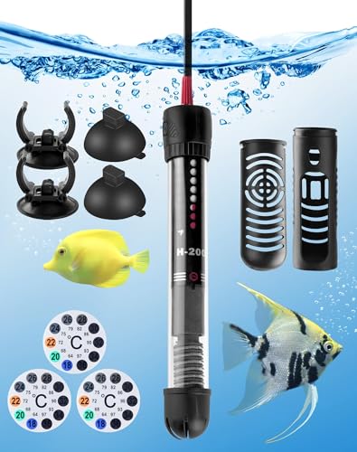 LAOYE Aquarium Heizung 60L Aquarium Heizstab 50W Temperatur Einsatellbar Aquarium Heizer mit Kontrollleuchte Saugnäpfen Schutzhülle Aquariumheizer für Aquarien Fischtanks, 20-34°C, 50W LAOYE Aquarium Heizung 60L Aquarium Heizstab 50W Temperatur Einsatellbar Aquarium Heizer mit Kontrollleuchte Saugnäpfen Schutzhülle Aquariumheizer für Aquarien Fischtanks, 20-34°C, 50W von LAOYE