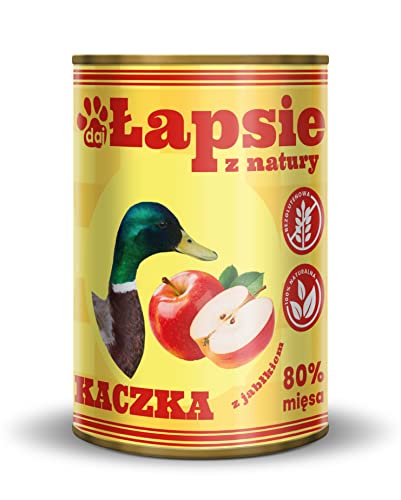 Nass Futter Ente mit Apfel 400g von ŁAPSIE