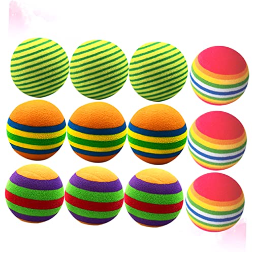 LAPYAPPE 12Stücke Eva Spielbälle für Katzen Trainingsball mit Streifenmuster für Indoor Übungen und Sicher für Haustiere Designs LAPYAPPE 12Stücke Eva Spielbälle für Katzen Trainingsball mit Streifenmuster für Indoor Übungen und Sicher für Haustiere Designs von LAPYAPPE