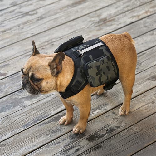 LAROTSUBA Hunderucksack, Wanderrucksack mit Seitentaschen und verstellbarem Riemen, abnehmbar, für Reisen, Camping, Wandern LAROTSUBA Hunderucksack, Wanderrucksack mit Seitentaschen und verstellbarem Riemen, abnehmbar, für Reisen, Camping, Wandern von LAROTSUBA