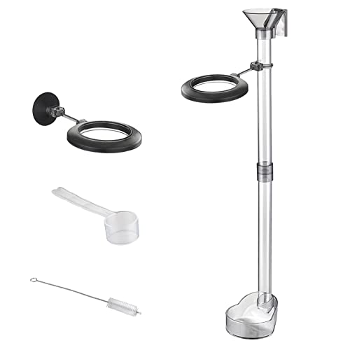 Garnelen-Futterröhrchen, Futternapf schwimmend für Fische für Aquarium, Kristall, rote Garnelen, Garnelen, Futterröhre und Schale, Fischgarnelen-Futterröhre für Aquarienfischfütterung von LARUISEE