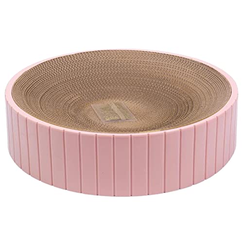 Katzenkratzer, Katzenkratzer Pappe, Runder Katzenkratzbrett, Katzenkratzbrett, Kratzunterlage Wellpapier Reversible Katzenkratzpad Katzenkratzliege Bett Trainingsspielzeug Katzenkratzer, Katzenkratzer Pappe, Runder Katzenkratzbrett, Katzenkratzbrett, Kratzunterlage Wellpapier Reversible Katzenkratzpad Katzenkratzliege Bett Trainingsspielzeug von LATAFA