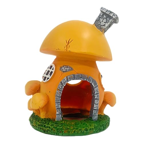 LATAFA Pilz-Aquarium, Aquarium-Dekoration für Garnelen, Betta-Goldfische, Hüttenornament, Garnelen-Unterschlupf, Versteck Höhle, Pilzhaus und Reptilien LATAFA Pilz-Aquarium, Aquarium-Dekoration für Garnelen, Betta-Goldfische, Hüttenornament, Garnelen-Unterschlupf, Versteck Höhle, Pilzhaus und Reptilien von LATAFA