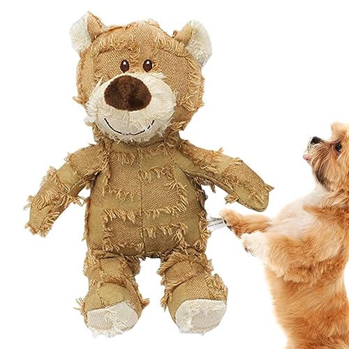 LATAFA Quietschendes Hundespielzeug, Stoffbär-Kauspielzeug, Beißspielzeug für Hunde, Katzen und andere Kleintiere, quietschende Plüsch-Hundespielzeuge, Kauspielzeug, robustes Bärenkauspielzeug, LATAFA Quietschendes Hundespielzeug, Stoffbär-Kauspielzeug, Beißspielzeug für Hunde, Katzen und andere Kleintiere, quietschende Plüsch-Hundespielzeuge, Kauspielzeug, robustes Bärenkauspielzeug, von LATAFA