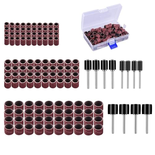 LATRAT 132-teiliges Schleifring-Set, bestehend aus 120 Schleifbändern und 12 Schleifrollen für Rotationswerkzeuge LATRAT 132-teiliges Schleifring-Set, bestehend aus 120 Schleifbändern und 12 Schleifrollen für Rotationswerkzeuge von LATRAT