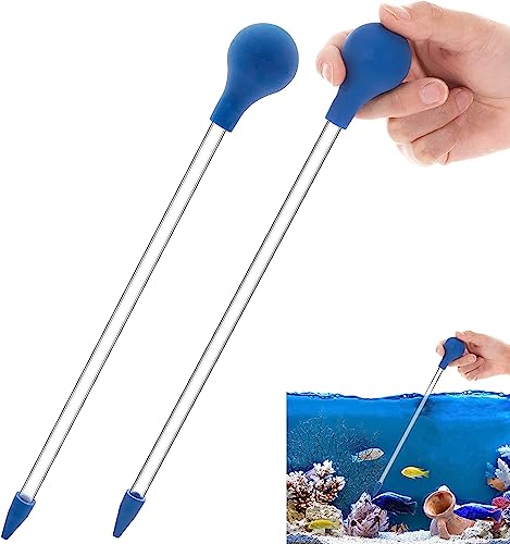 LATRAT 2 Stücke Korallen Feeder Tube Futterspender Aquarium Pipette, Feeder Lange Kurze Version Fish Reef Coral Aquarium für Riffe, Anemonen, Aale, Feuerfische von LATRAT