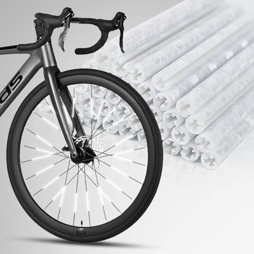LATRAT 36 Stück Speichenreflektoren, 360 ° Sichtbarkeit und einfache Montage, für alle Standard-Fahrradspeichen, sicheres Fahren in der Nacht, einfache Montage von LATRAT