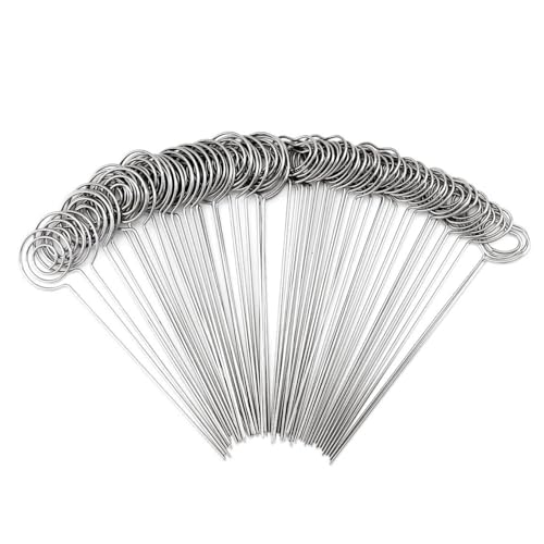 LATRAT 60 Stück Memo-Clip aus Metall, Tischkartenhalter, Fotohalter für Dekoration von Hochzeitstorten, 30 runde Form und 30 Herzen von LATRAT