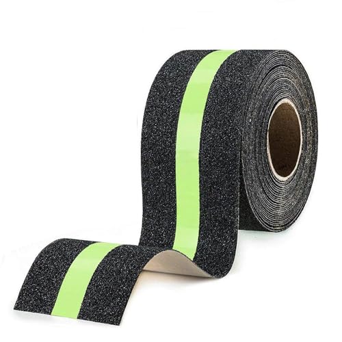 LATRAT Anti-Rutsch-Klebeband, Sicherheitsband für Treppen, Leitern, rutschige Böden, innen und außen, mit Leuchtfolie, leuchtet im Dunkeln, 5 cm x 10 m LATRAT Anti-Rutsch-Klebeband, Sicherheitsband für Treppen, Leitern, rutschige Böden, innen und außen, mit Leuchtfolie, leuchtet im Dunkeln, 5 cm x 10 m von LATRAT