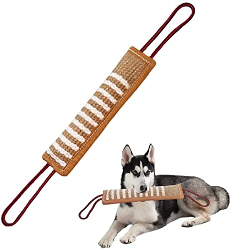 LATRAT Beißhilfe aus Jute für Hunde, Spielzeug für Hunde mit 2 Griffen, interaktives Spielzeug für große / mittelgroße Hunde LATRAT Beißhilfe aus Jute für Hunde, Spielzeug für Hunde mit 2 Griffen, interaktives Spielzeug für große / mittelgroße Hunde von LATRAT