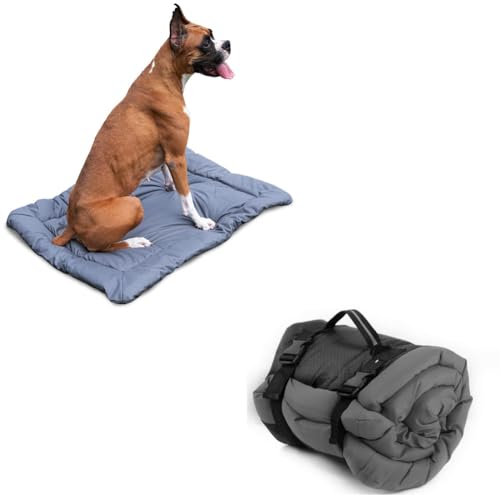 LATRAT Faltbare wasserdichte Hundebett matratze, Hundematte für Reise Camping Outdoor, rutschfeste Unterseite, Hundereisedecke für Hundekiste, Sofa, Boden, Auto, Gras, 90cmx60cm LATRAT Faltbare wasserdichte Hundebett matratze, Hundematte für Reise Camping Outdoor, rutschfeste Unterseite, Hundereisedecke für Hundekiste, Sofa, Boden, Auto, Gras, 90cmx60cm von LATRAT