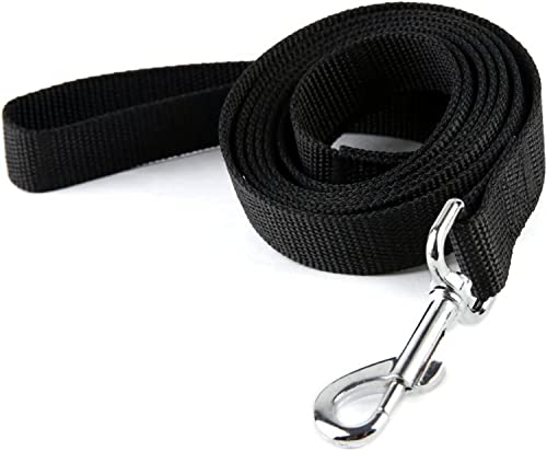 LATRAT Führleine für Hunde, 1,2 ~ 30 m, Trainingsleine für Hunde, lange Leine, für kleine bis große Hunde (Schwarz, 1,2 m x 1,5 cm von LATRAT