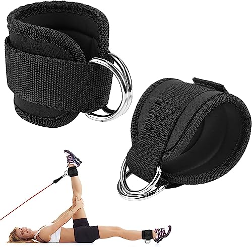 LATRAT Fußschlaufen Kabelzug mit D-Ringen, 2 Stück Fitnessgeräte Zughilfen Verstellbare Knöchelriemen Knöchelmanschetten für Männer und Frauen Fitness Training Beinstrecker Hüftabduktoren Beintraining LATRAT Fußschlaufen Kabelzug mit D-Ringen, 2 Stück Fitnessgeräte Zughilfen Verstellbare Knöchelriemen Knöchelmanschetten für Männer und Frauen Fitness Training Beinstrecker Hüftabduktoren Beintraining von LATRAT