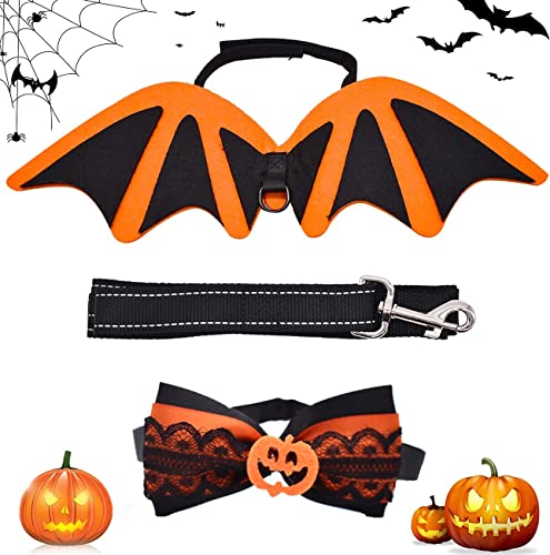 LATRAT Halloween Hund Kostüm, Kostüm Pet Bat Wings Haustier Halloween Cosplay Lustige Kostüm für Katze & Hund Cosplay von LATRAT