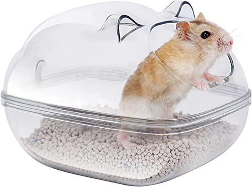 LATRAT Hamster Badezimmer Badewanne, Hamstersand Bad Kunststoff, Hamster Toilette, mit Schaufel, für Kleine Tier Hamster Gerbil Ratte Mäuse von LATRAT