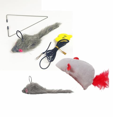 LATRAT Katzenspielzeug Selbstbeschäftigung Hängende Türrahmen Elastische Maus, mit 2 Ersatzmäusen, Katzenspielzeug Türbehang Hüpfendes Einziehbares für Katzenauslauf und gegen Langeweile LATRAT Katzenspielzeug Selbstbeschäftigung Hängende Türrahmen Elastische Maus, mit 2 Ersatzmäusen, Katzenspielzeug Türbehang Hüpfendes Einziehbares für Katzenauslauf und gegen Langeweile von LATRAT