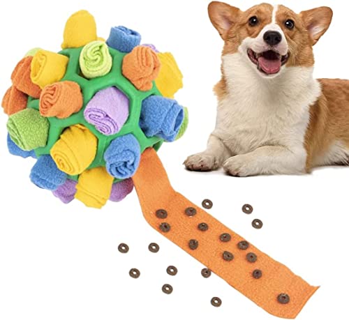 LATRAT Schnüffelball für Hunde, Hundebereicherung, Spielzeug, Hundeleckerli, Spielzeug, Förderung Der Natürlichen Nahrungssuche, Tragbares Haustier, Schnüffelball, Farbe zufällig von LATRAT