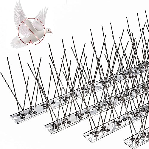 LATRAT Taubenabwehr aus Edelstahl, 15 Stück Vogelabwehr, aus Edelstahl, zum Vertreiben von Tauben, Raben, Spatzen, Katzen, Vogelabwehr, tierfreundlich von LATRAT