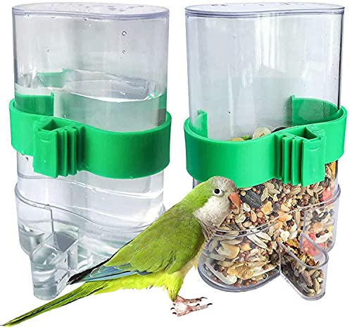 LATRAT Automatischer Wasserspender Futterspender Für Vögel - Futternapf Trinkflasche Für Wellensittich Papageien von LATRAT
