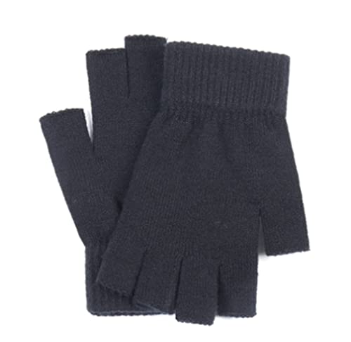 LATRAT Winterhandschuhe, Halbfinger, gestrickt, ohne Finger, dehnbare warme Handschuhe für Männer und Frauen, gestrickte Winterhandschuhe für Desktop-Computer, Schwarz, Schwarz , Medium LATRAT Winterhandschuhe, Halbfinger, gestrickt, ohne Finger, dehnbare warme Handschuhe für Männer und Frauen, gestrickte Winterhandschuhe für Desktop-Computer, Schwarz, Schwarz , Medium von LATRAT