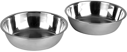 LAUBLUST Zusatzschalen für Futterstation Größe XL - 2er Set, Fressnäpfe Edelstahl | ca. 22 x 5 cm, 2 x 1,4l LAUBLUST Zusatzschalen für Futterstation Größe XL - 2er Set, Fressnäpfe Edelstahl | ca. 22 x 5 cm, 2 x 1,4l von LAUBLUST