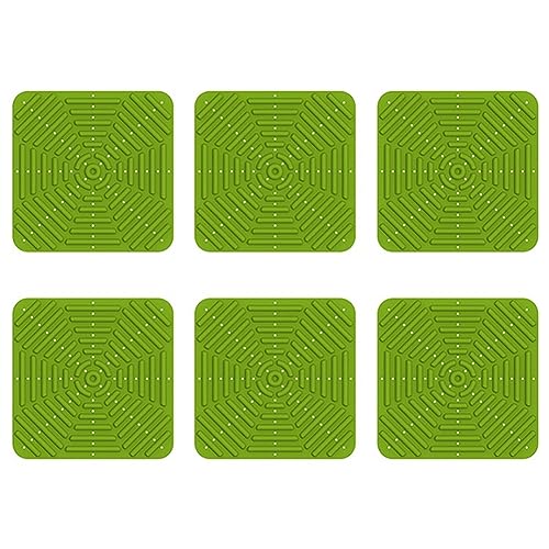 LAUGHERER 6 Stück Nistpads Hühnernest Matte waschbar Nistpads Hühner Nistkästen Hühnerstreu für Hühnerstall, 30,5 x 30,5 cm, Grün von LAUGHERER