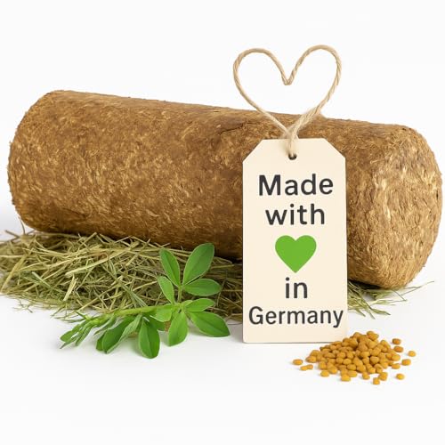 LAX Wiesen Knusperstange Light – 3,25 kg (4 Stangen) – Getreide- & melassefreier Pferdesnack mit Heu, Stroh & Kräutern – Gesundes Ergänzungsfuttermittel von LAX