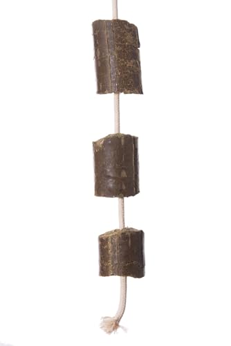 LAX Wiesenprodukte Spielseile für Pferde 2 kg (2 Stück) – Getreidefreies Beschäftigungsfutter mit Luzerne & Gemüse – Natürliche & rohfaserreiche Pferdesnacks von LAX