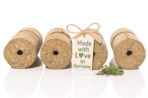 LAX Wiesenprodukte Luzerneblöcke mit Loch für Pferde I Nachfüllpack für Springseile I Gesunde Raufutter Snacks aus 100% Luzerne (25 kg (1er Pack), Luzerne) von LAX