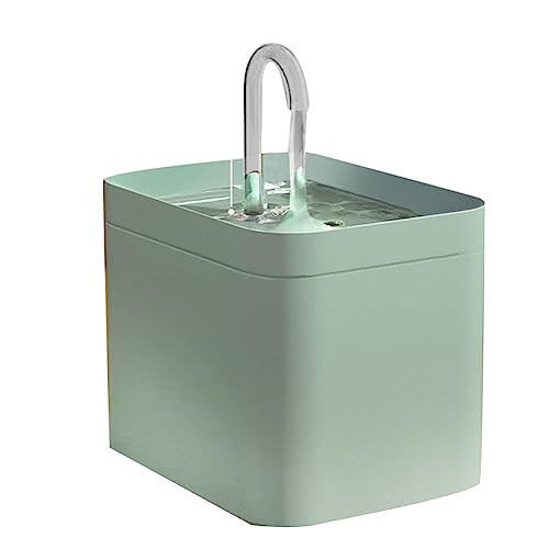 LAXED Pet Water Fountain Auto Filter USB Electric Mute Pet Drinker 1.5L Recirculate Filtring Drinker for Cats Pet Light Green von LAXED